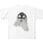 【ホラー専門店】ジルショップの可愛い＊おばけ犬＊写真アート＊チワワ All-Over Print T-Shirt