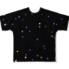 一瞬の花火の青の宇宙 All-Over Print T-Shirt