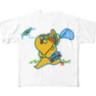 tokisanのラジカセ好きなメタボ猫さんの夏の夢。 All-Over Print T-Shirt