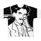 山形屋米店のニコラ・テスラ（Nikola Tesla） フルグラフィックTシャツ