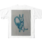 NekoKurageのチェーソーネコ All-Over Print T-Shirt