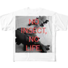 RIKYUのNO INSECT,NO LIFE.Tシャツ フルグラフィックTシャツ