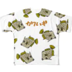 OTONOSAMAの総柄カワハギちゃん フルグラフィックTシャツ