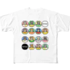 楽猫楽描しげ屋の14Cats（フルーツ） All-Over Print T-Shirt