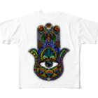 heymar のhamsa カラー フルグラフィックTシャツ