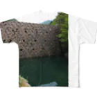 sun 9 storeの砂防ダム フルグラフィックTシャツ