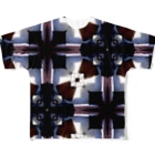 旅と、日記と、総柄。のバックパッカーズのベットから見た景色 All-Over Print T-Shirt