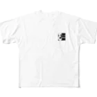 tetti69_official SHOPのtetti69作「シーラカンス夢」 All-Over Print T-Shirt