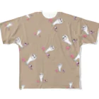 ウーのけんこう（茶） All-Over Print T-Shirt