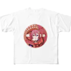 個人Vtuberテンタクル七海ショップSUZURI支店のまんまるテンタクル七海 All-Over Print T-Shirt