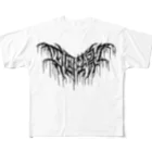 忍太郎の四字熟語 - 四面楚歌 Death Metal Logo デスロゴ All-Over Print T-Shirt