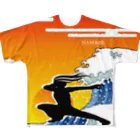 タムキャスのソーラン浜辺 フルグラフィックTシャツ