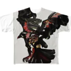 木原千春/KIHACHIHAのCROW フルグラフィックTシャツ
