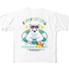 犬HouseのハッピーVACATION All-Over Print T-Shirt