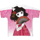 加藤 光雲のRose-design（扇子開きVer.） All-Over Print T-Shirt