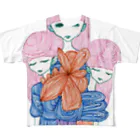 バイバイロジカの粘膜服 All-Over Print T-Shirt