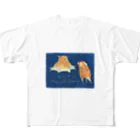 森図鑑の[森図鑑] メンダコ2匹バージョン フルグラフィックTシャツ