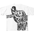 FutaseKuroの原始のチカラ フルグラフィックTシャツ