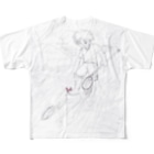 海洋生物KAWAIIの川遊び All-Over Print T-Shirt