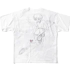 海洋生物KAWAIIの川遊び All-Over Print T-Shirt