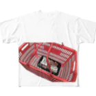 田村のの（買い物）籠の中の鳥（肉） フルグラフィックTシャツ