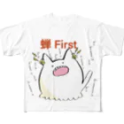 なぞネコの船の蝉First All-Over Print T-Shirt