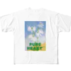 SUZURI.KEY-CHANのサギソウ誕生日花7月25日 フルグラフィックTシャツ