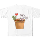 rumi1207 しょっぷ！のしろくま植木鉢 フルグラフィックTシャツ