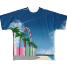 SEA SIDE BLUE feat.船井美玖/月山翔雲 OFFICIAL GOODS【公式】のSEA SIDE BLUE feat.船井美玖/月山翔雲 OFFICIAL GOODS All-Over Print T-Shirt