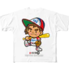 バッファ君  goods【近鉄バファローズ／1976-1996】の★D★《ファンシーバッファ君：スタンダードポーズ》 All-Over Print T-Shirt