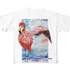 NiJi$uKeのフラミンゴ2 All-Over Print T-Shirt