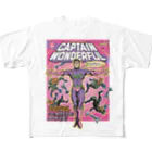 jimmy COMICSのキャプテンワンダフル comic cover T MYSTIC フルグラフィックTシャツ