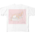 てんぷらの春眠ねこたん All-Over Print T-Shirt