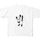 Tea Drop Sのやる気に満ちたパンダ All-Over Print T-Shirt