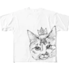 kikorinのねこさま フルグラフィックTシャツ