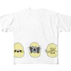 ねこぜや のヨウムの福ニャン All-Over Print T-Shirt