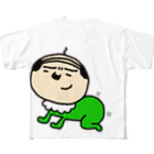 おやじとはんこと雑貨屋matahariのおやじベビーグリーン All-Over Print T-Shirt