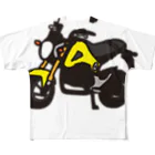 HSMT design@NO SK8iNGのGROM YELLOW フルグラフィックTシャツ