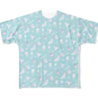 みろりのmelloth×pattern_mint フルグラフィックTシャツ