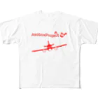 Growth Style Plusの遊BOX+Plane All-Over Print T-Shirt