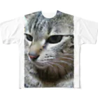 nyankodesuの強運の持ち主ももちゃんです(^▽^)/ All-Over Print T-Shirt