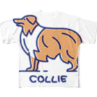 ぽっぷんすたんぷ -POP’N STAMP-のコリー・COLLIE All-Over Print T-Shirt