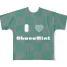 madeathのI ♡ ChocoMintグッズ フルグラフィックTシャツ