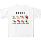 ブランケット大佐のドットDEお寿司 All-Over Print T-Shirt