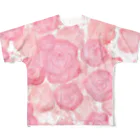 camelliaの薔薇 フルグラフィックTシャツ