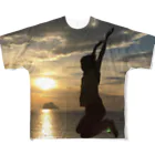 Kitarouのシルエット フルグラフィックTシャツ