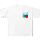 rie-pocochaの金魚 All-Over Print T-Shirt