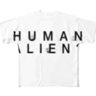 uchukunのHUMAN  ALIEN? フルグラフィックTシャツ