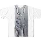 PALA's SHOP　cool、シュール、古風、和風、のイシスとしてのクレオパトラのレリーフ   All-Over Print T-Shirt