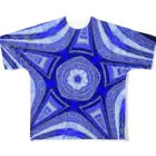 Anna’s galleryのBlue Star フルグラフィックTシャツ